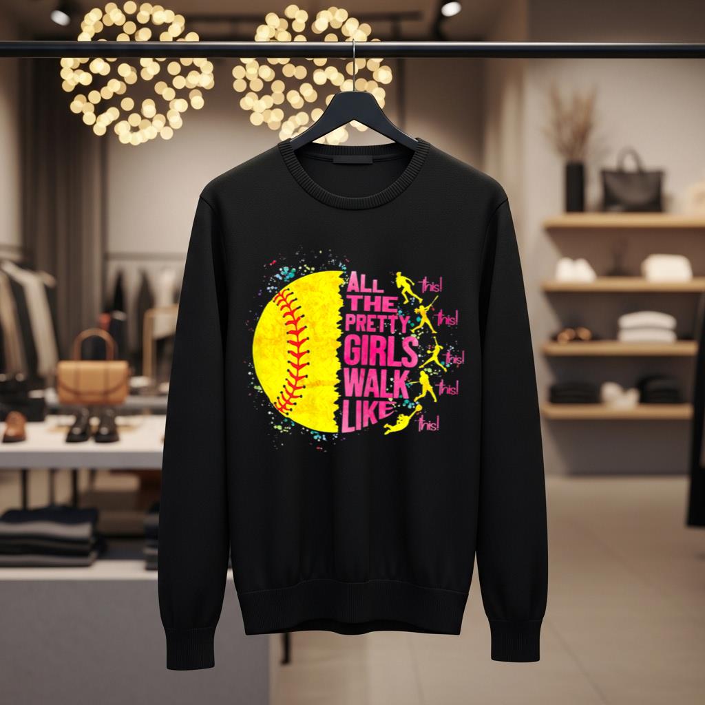 All The Pretty Girls Walk Like This Softball Player Women