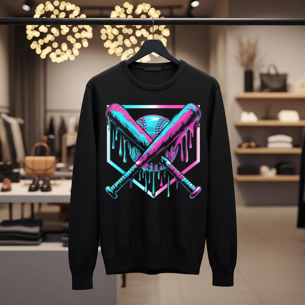 Baseball Drip For Boys Ice Cream Drip Youth Boys Baseball