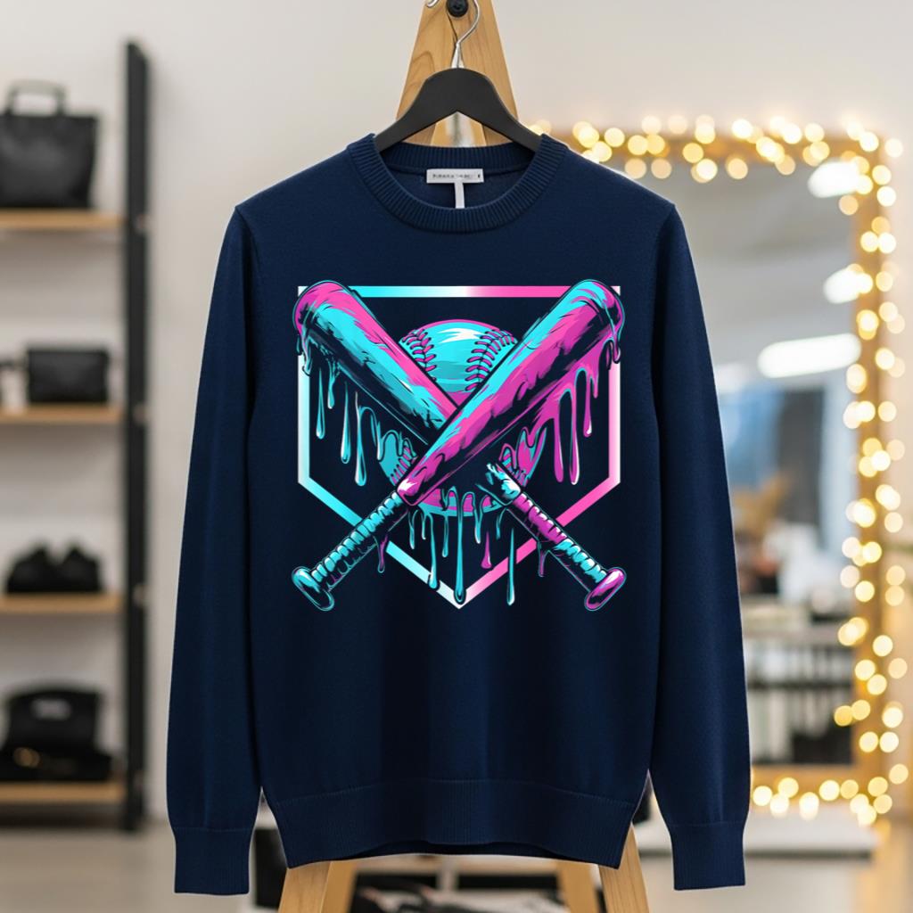 Baseball Drip For Boys Ice Cream Drip Youth Boys Baseball - Image 5