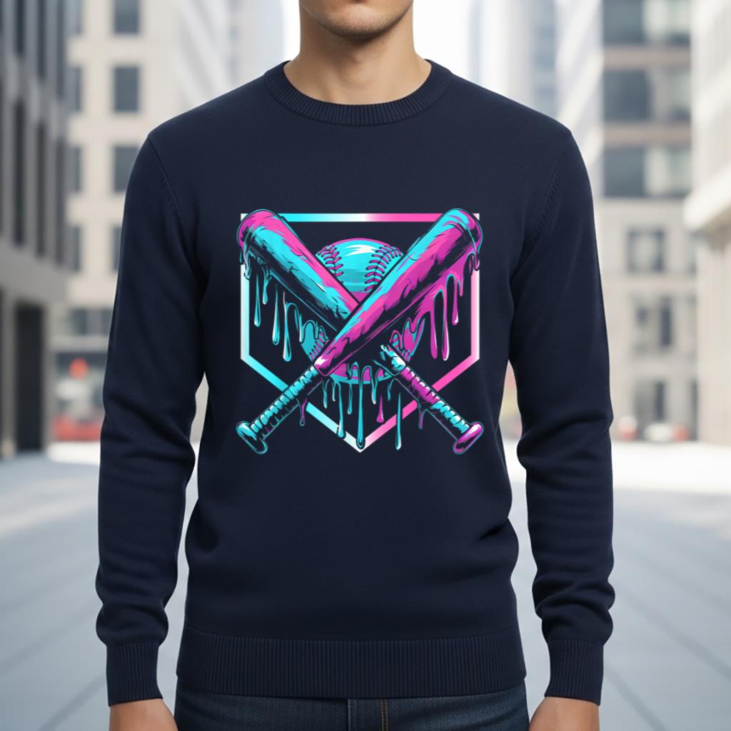 Baseball Drip For Boys Ice Cream Drip Youth Boys Baseball - Image 6