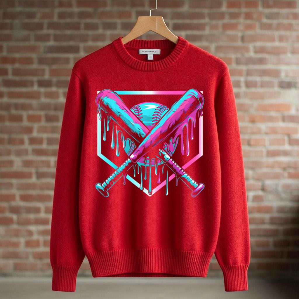 Baseball Drip For Boys Ice Cream Drip Youth Boys Baseball - Image 3