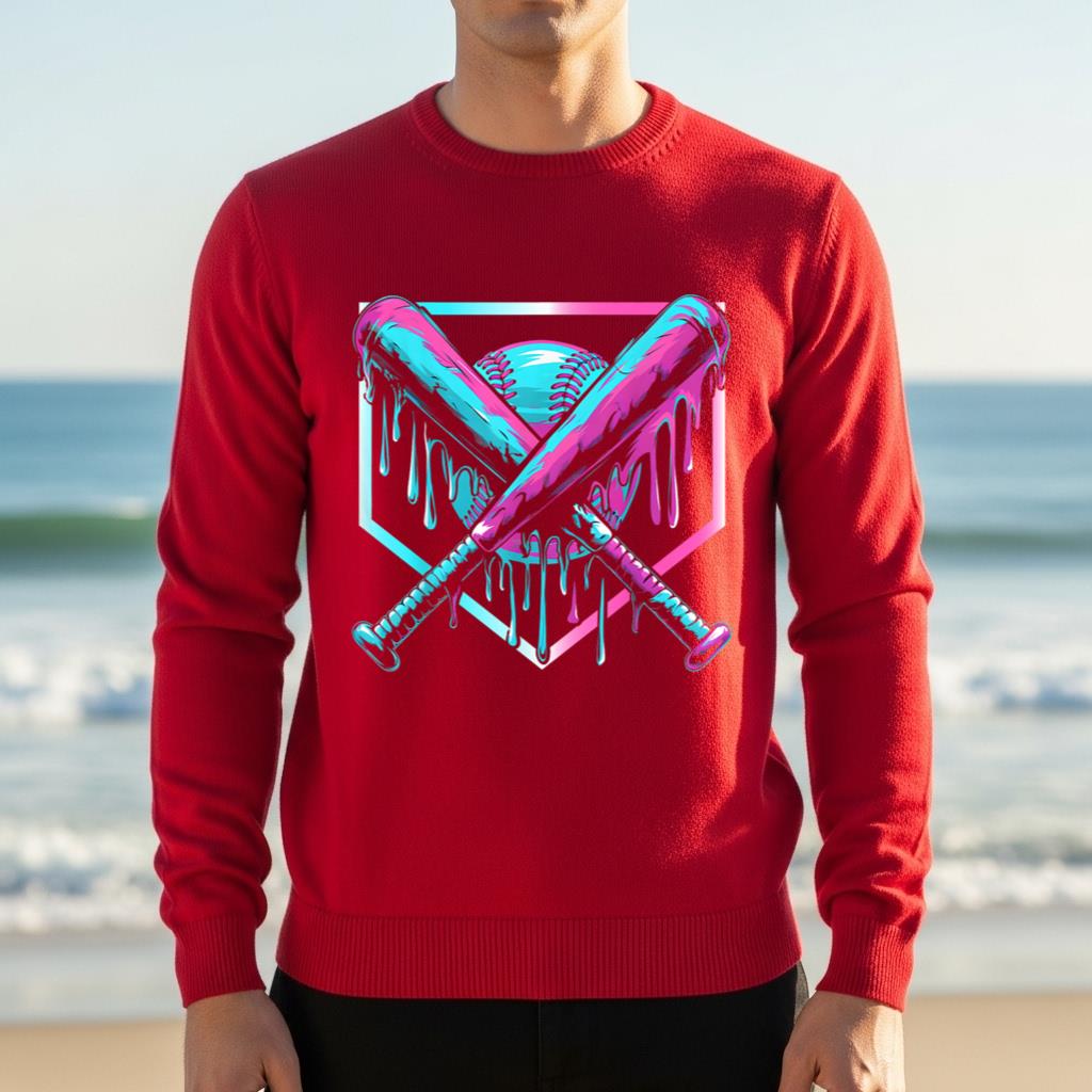 Baseball Drip For Boys Ice Cream Drip Youth Boys Baseball - Image 4