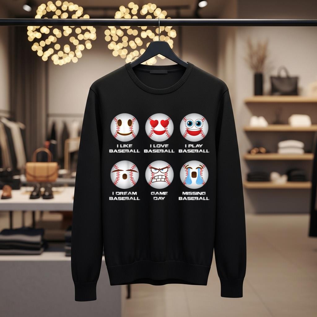 Baseball Emoji I Love Baseball Emoticon Social Baseball Fun