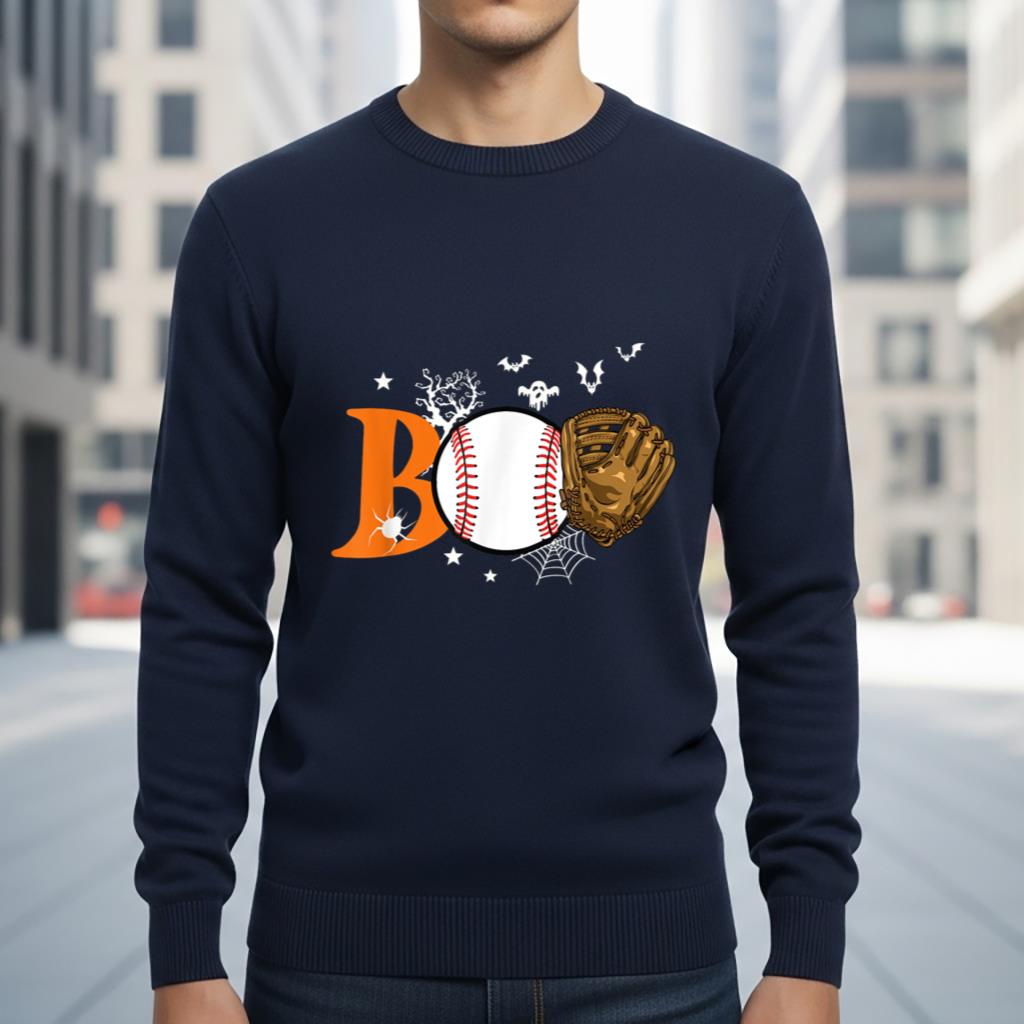 Boo Baseball Halloween Player Catcher Pitcher Spooky Season - Image 6