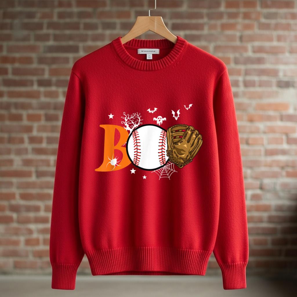 Boo Baseball Halloween Player Catcher Pitcher Spooky Season - Image 3