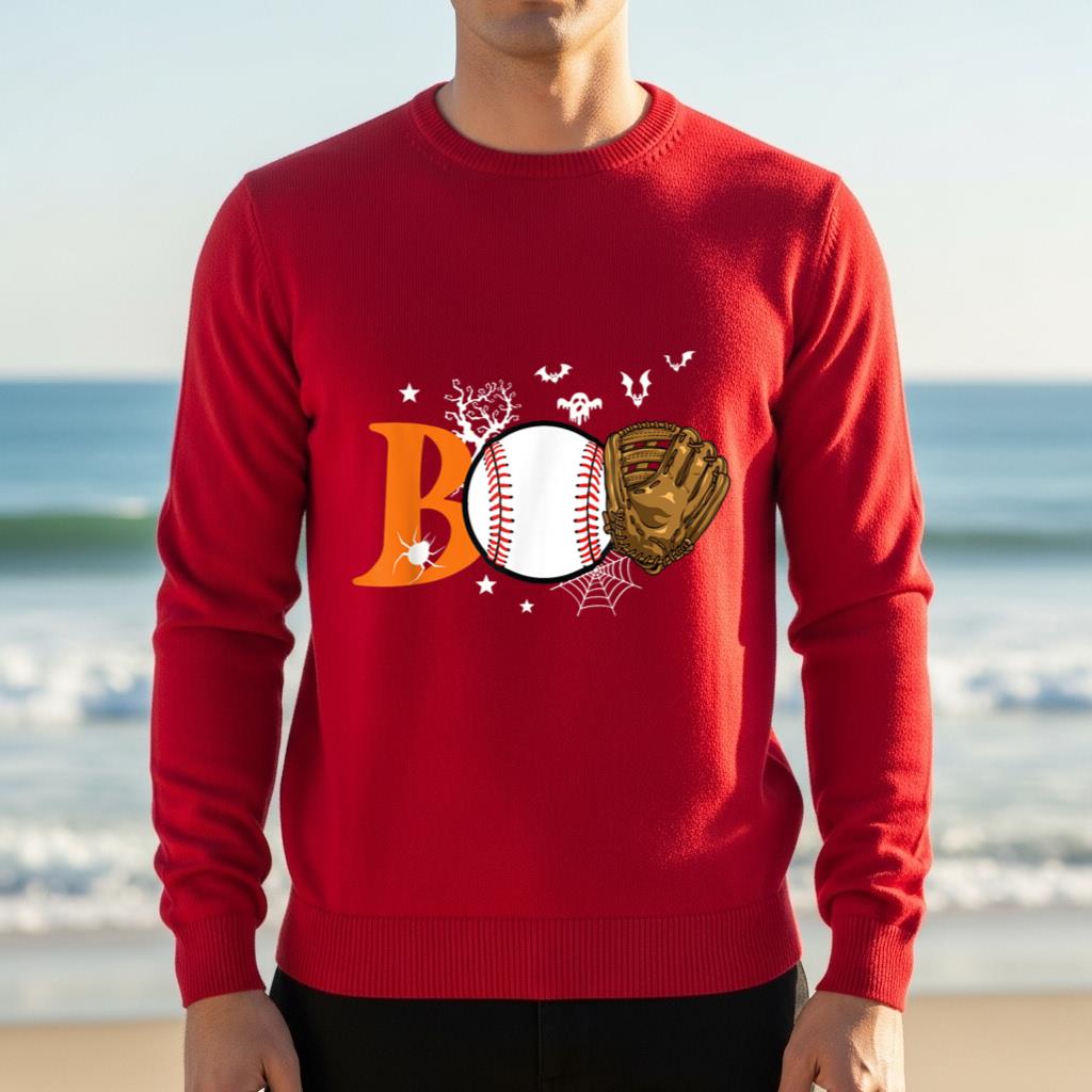 Boo Baseball Halloween Player Catcher Pitcher Spooky Season - Image 4