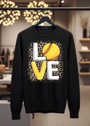 Cute Love Softball Women Girls Softball Lover