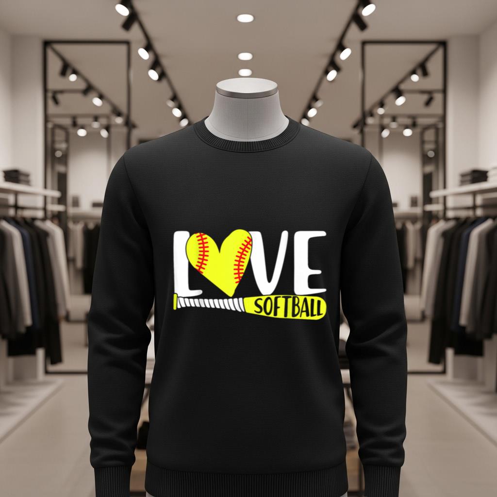 Funny Girls Softball Love Softball Cool Girls Softball - Image 2