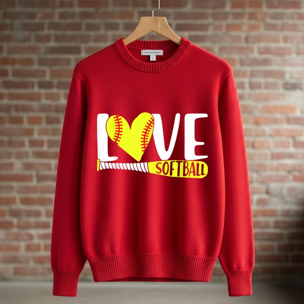 Funny Girls Softball Love Softball Cool Girls Softball - Image 3