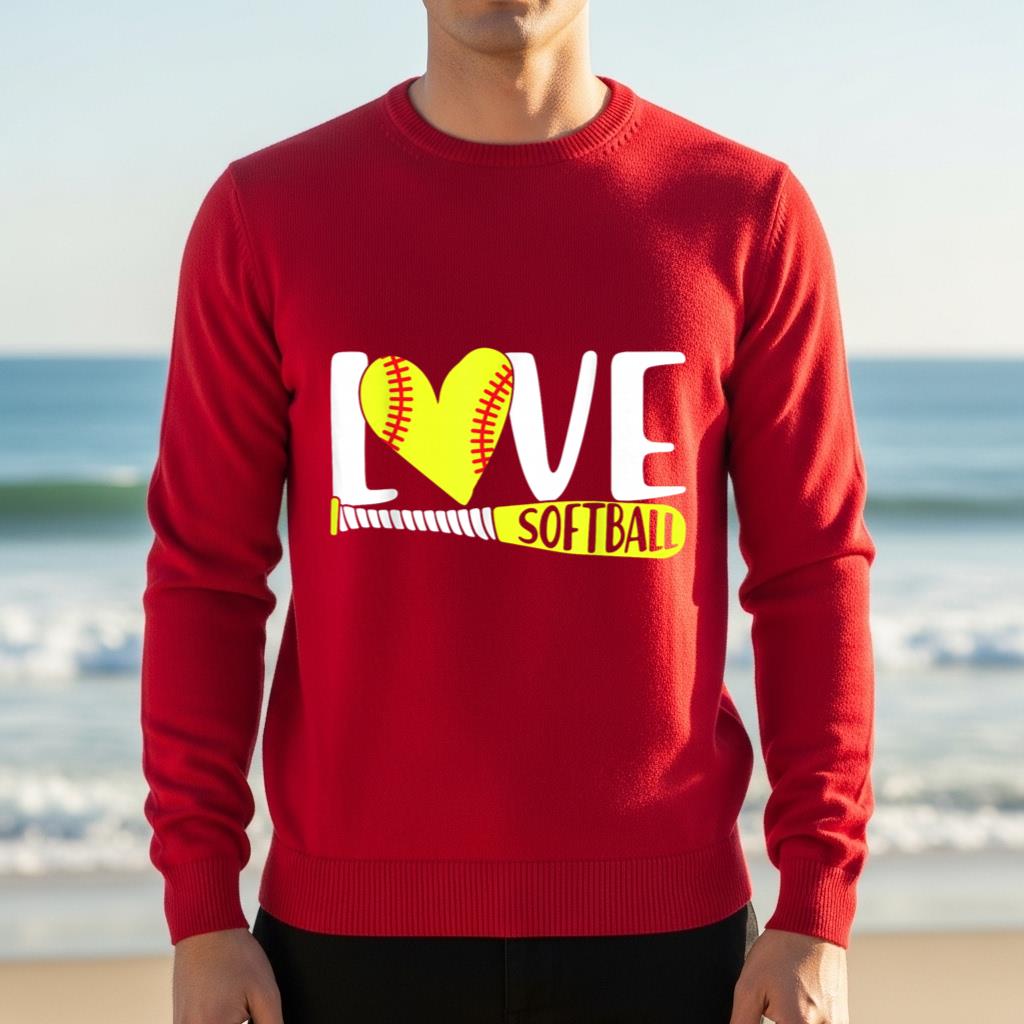 Funny Girls Softball Love Softball Cool Girls Softball - Image 4