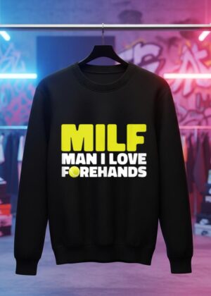 Funny MILF Man I Love Forehands Tennis Coach Player Tank Top