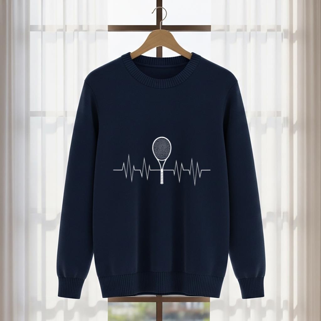 Funny Tennis Heartbeat Player Coach Raquet Men Women Gifts - Image 5