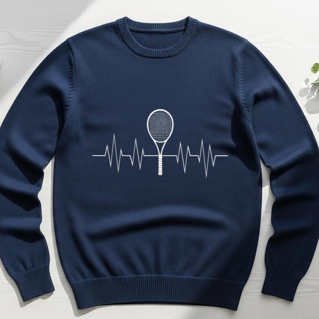 Funny Tennis Heartbeat Player Coach Raquet Men Women Gifts - Image 6