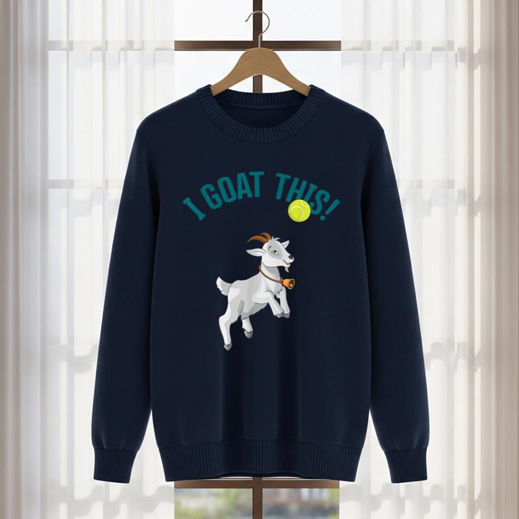 Funny Tennis I Goat this Ball Goat Lover & Tennis Player - Image 5