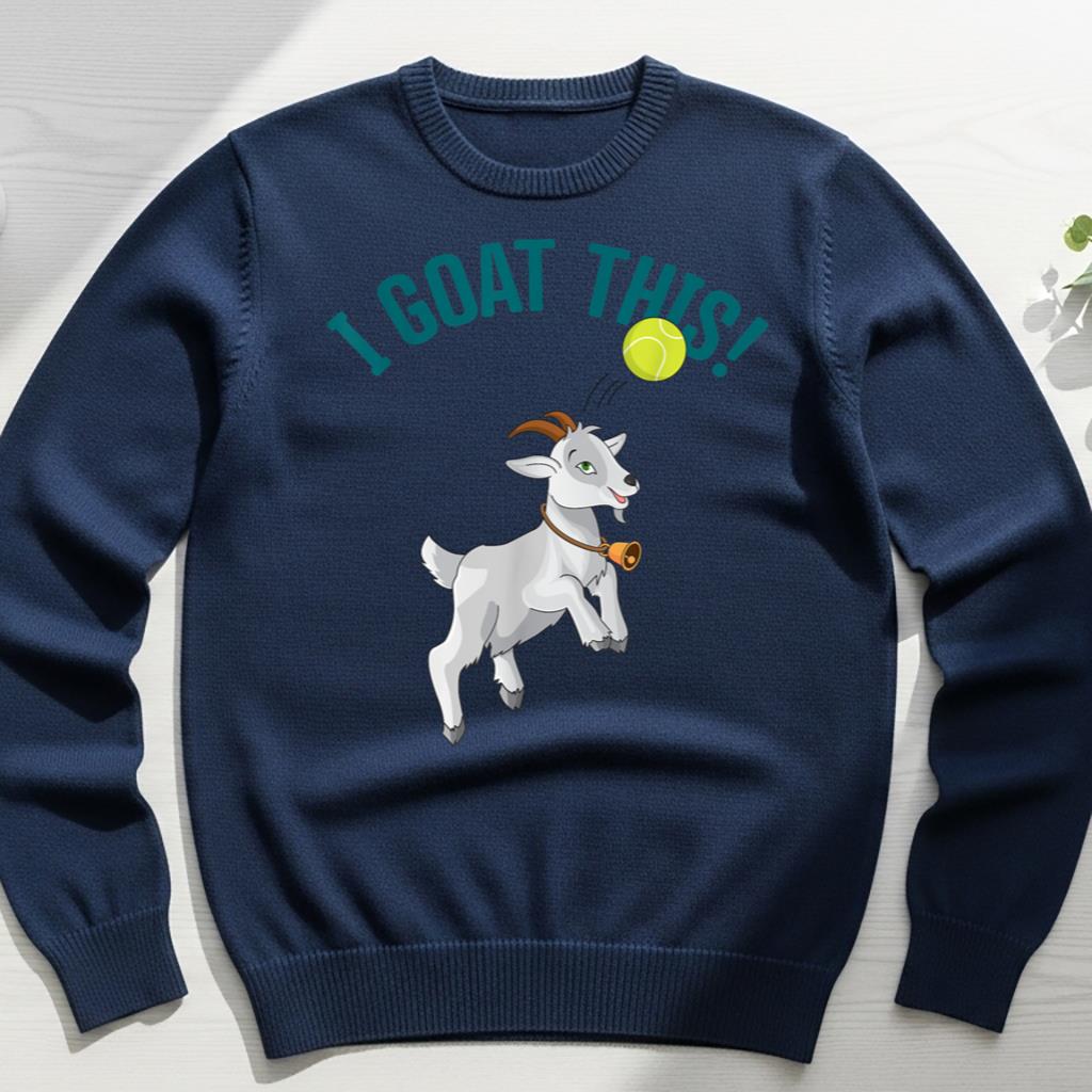 Funny Tennis I Goat this Ball Goat Lover & Tennis Player - Image 6