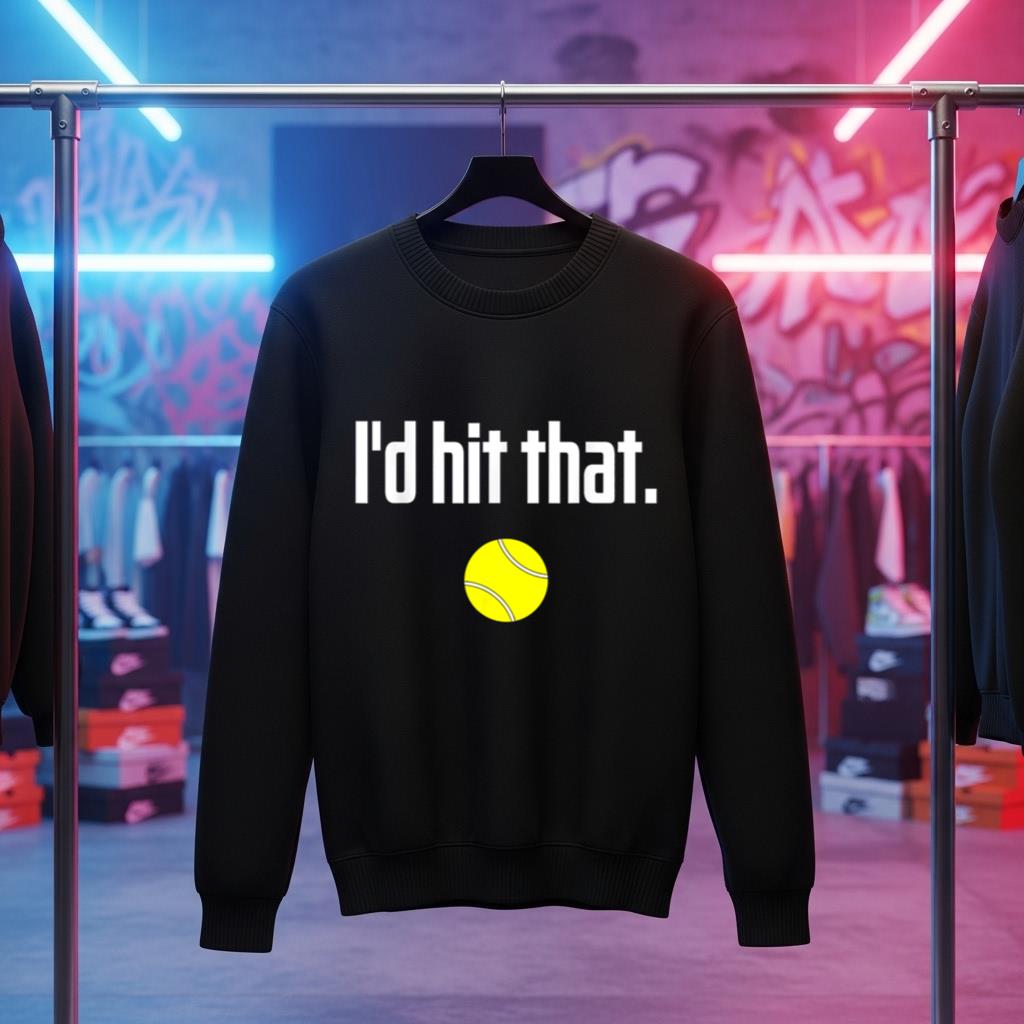 Funny Tennis Saying Quote I Love Tennis Ball I'd hit that