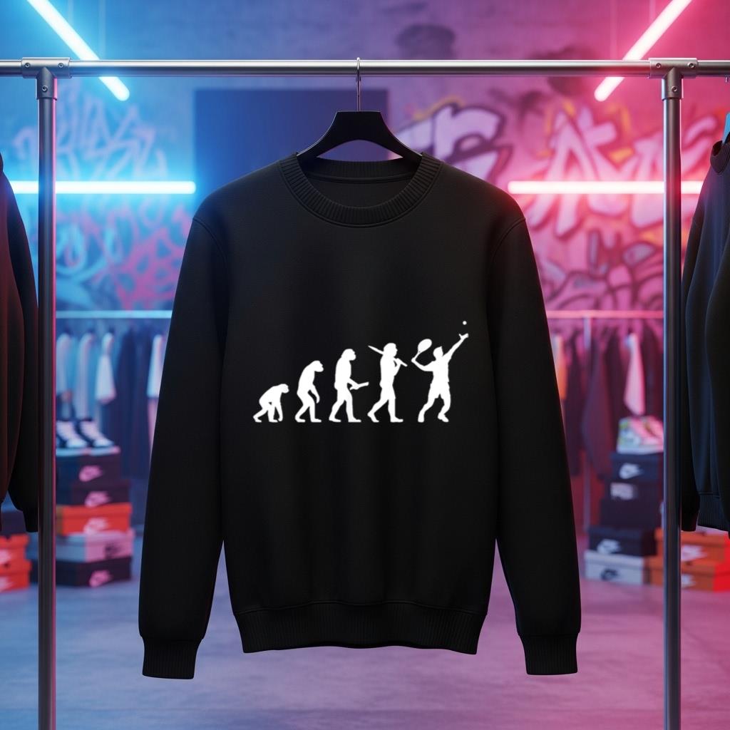 Funny Tennis Shirt   Evolution of a Tennis Star Gift T Shirt