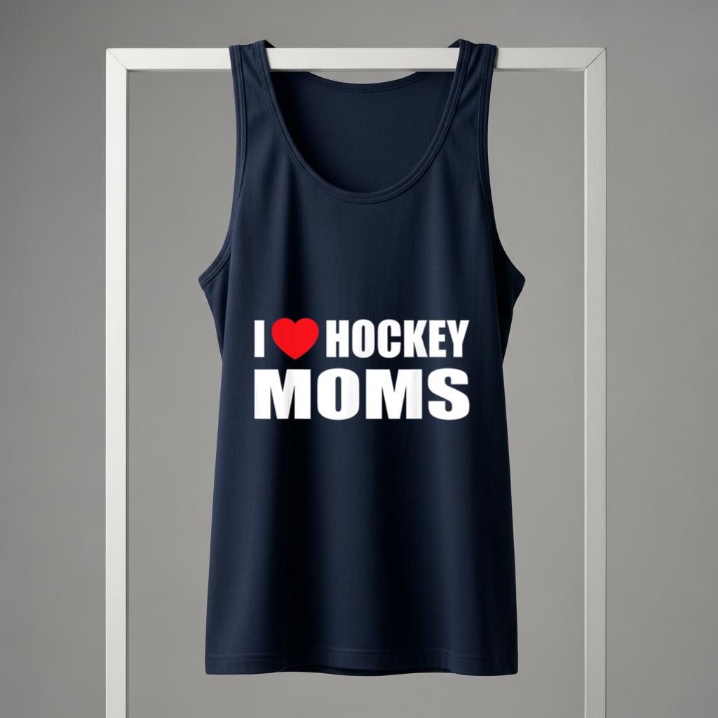 Hockey TTank Top Men I Love Hockey Moms - Image 5