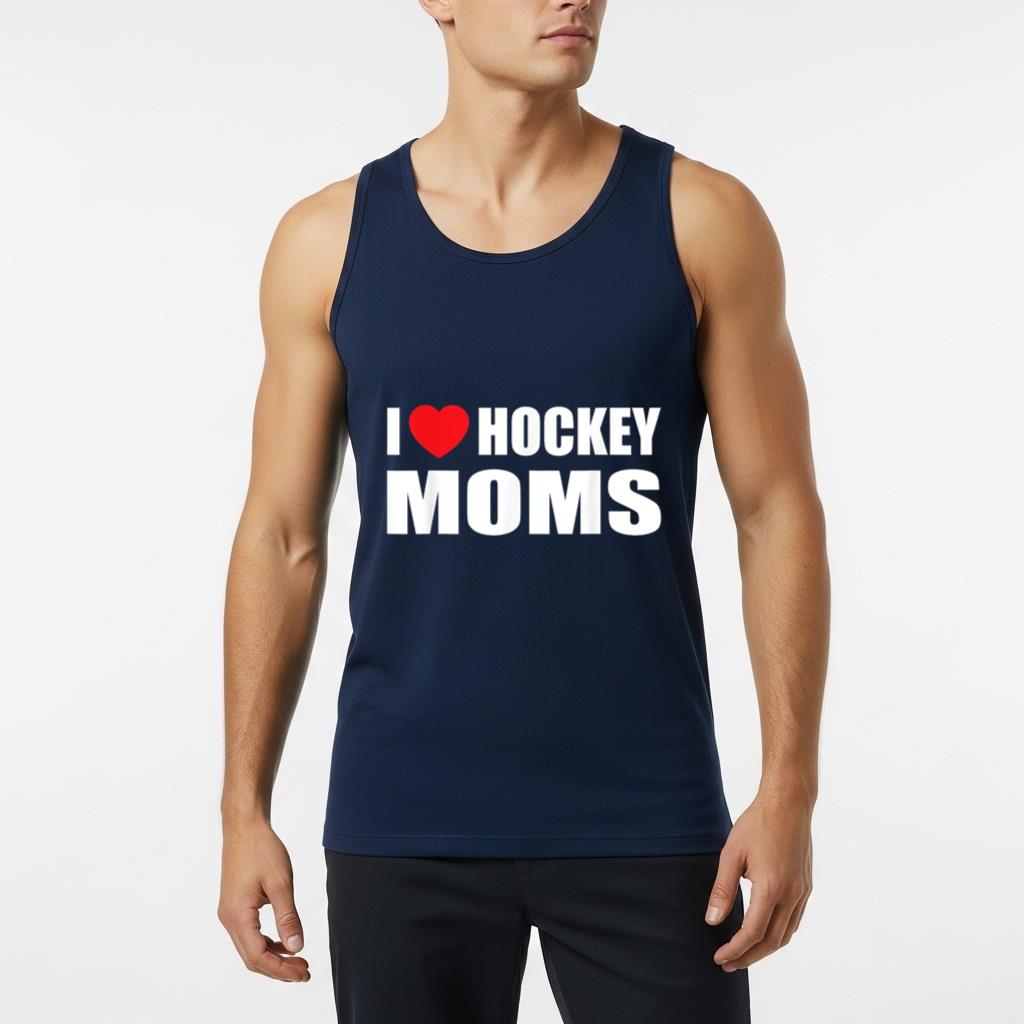 Hockey TTank Top Men I Love Hockey Moms - Image 6