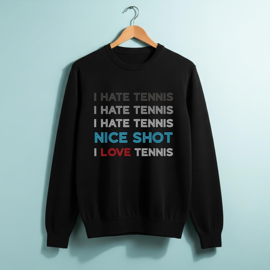 I Hate Tennis I Hate Tennis I Hate Nice Shot I Love Tennis - Image 2