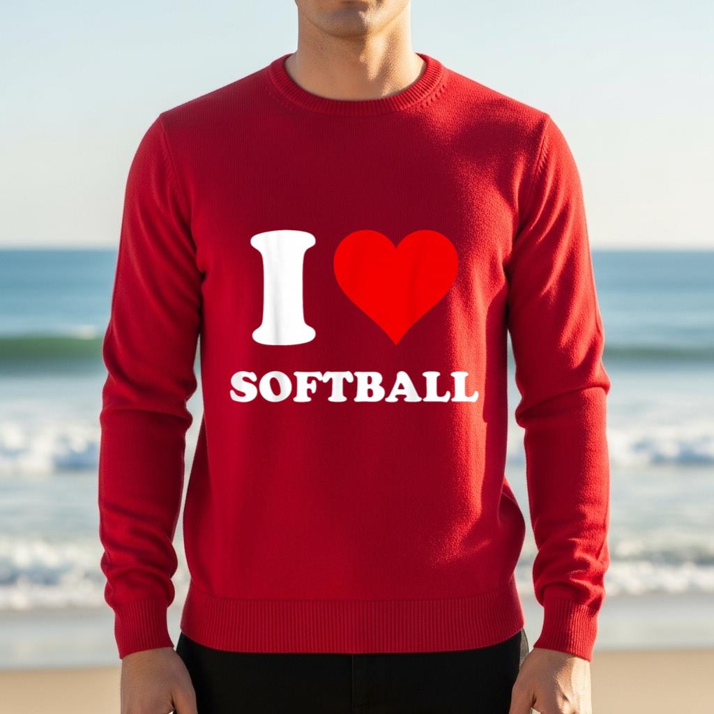 I Heart Softball I Love Softball - Image 4