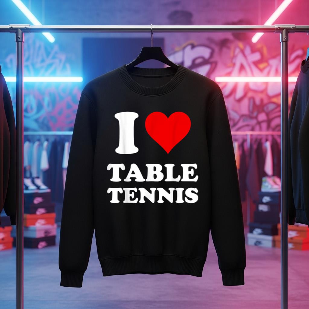 I Heart Table Tennis I Love Table Tennis