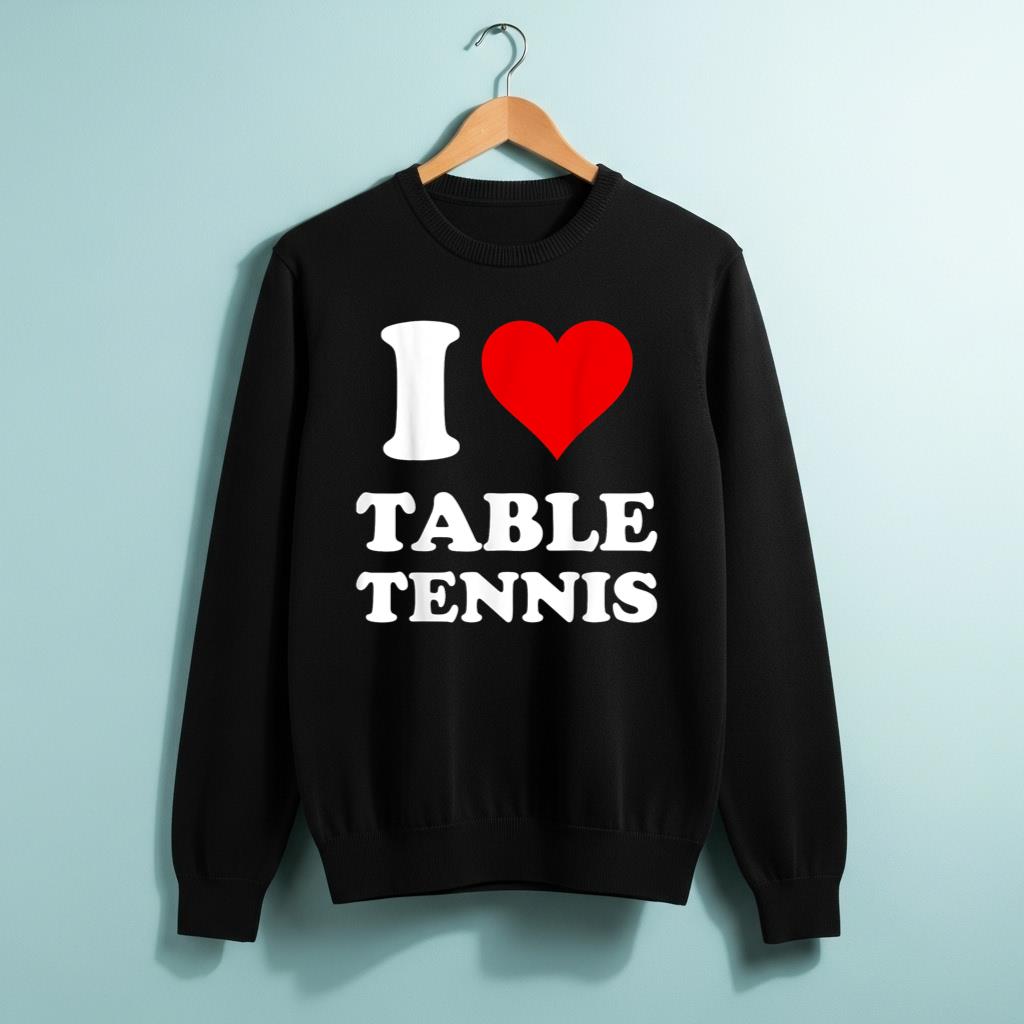 I Heart Table Tennis I Love Table Tennis - Image 2