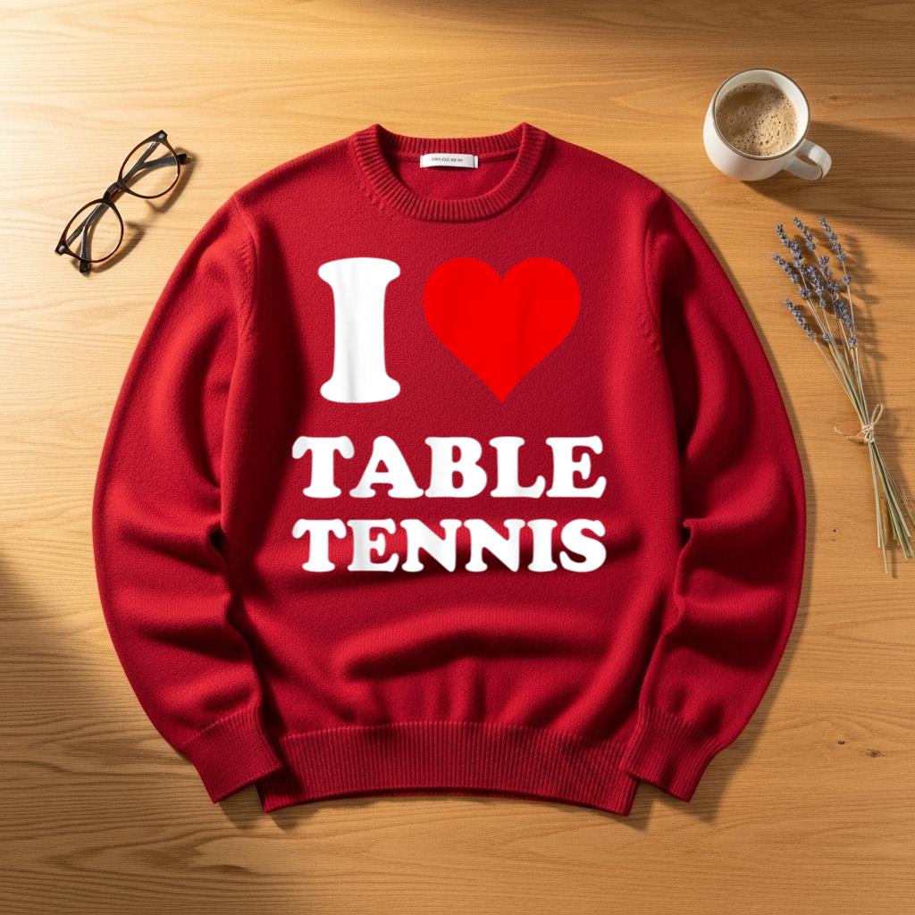 I Heart Table Tennis I Love Table Tennis - Image 4