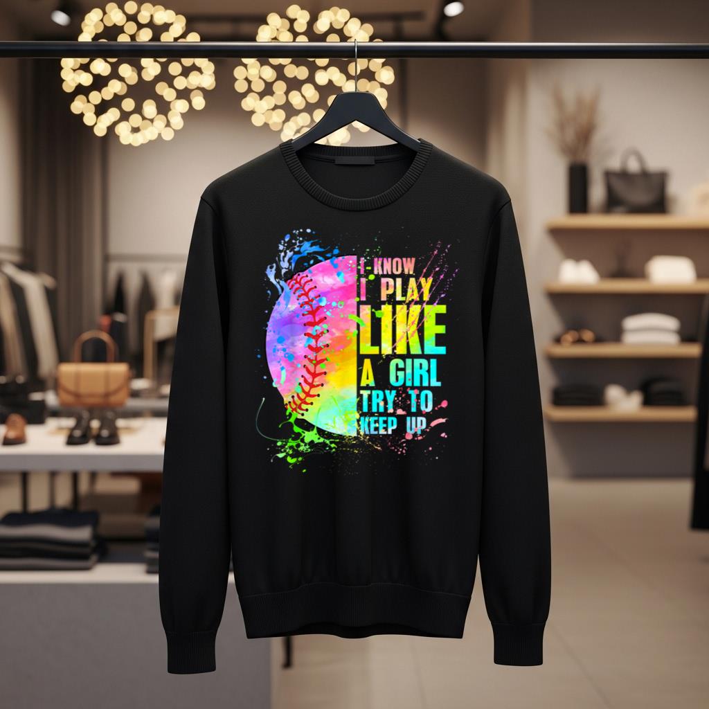 I Know I Play Like A Girl Try To Keep Up Softball