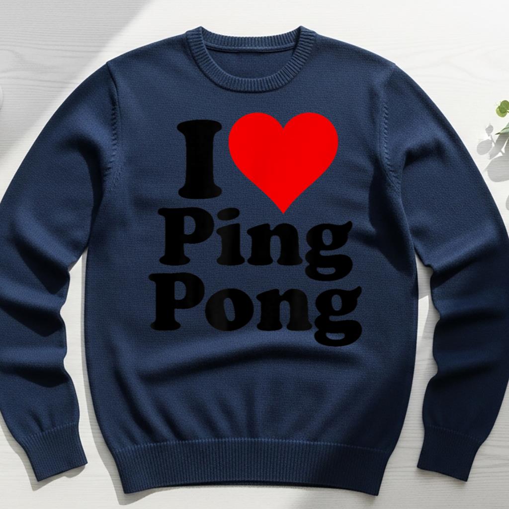 I LOVE HEART PING PONG TABLE TENNIS - Image 6
