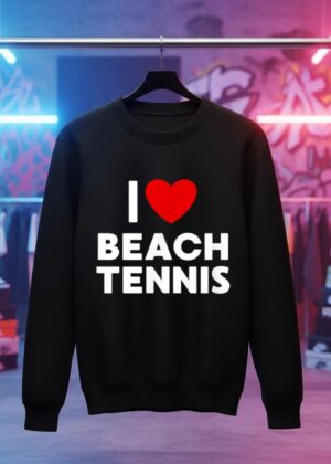 I Love Beach Tennis T Shirt