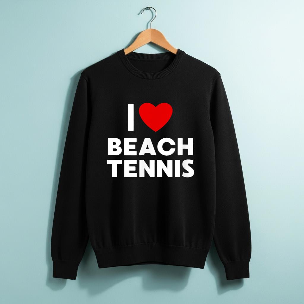 I Love Beach Tennis T Shirt - Image 2