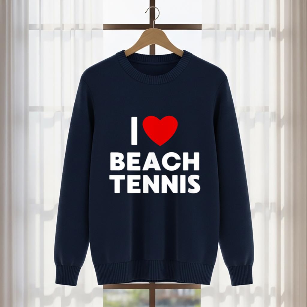 I Love Beach Tennis T Shirt - Image 5