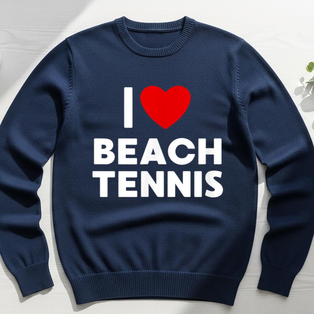 I Love Beach Tennis T Shirt - Image 6
