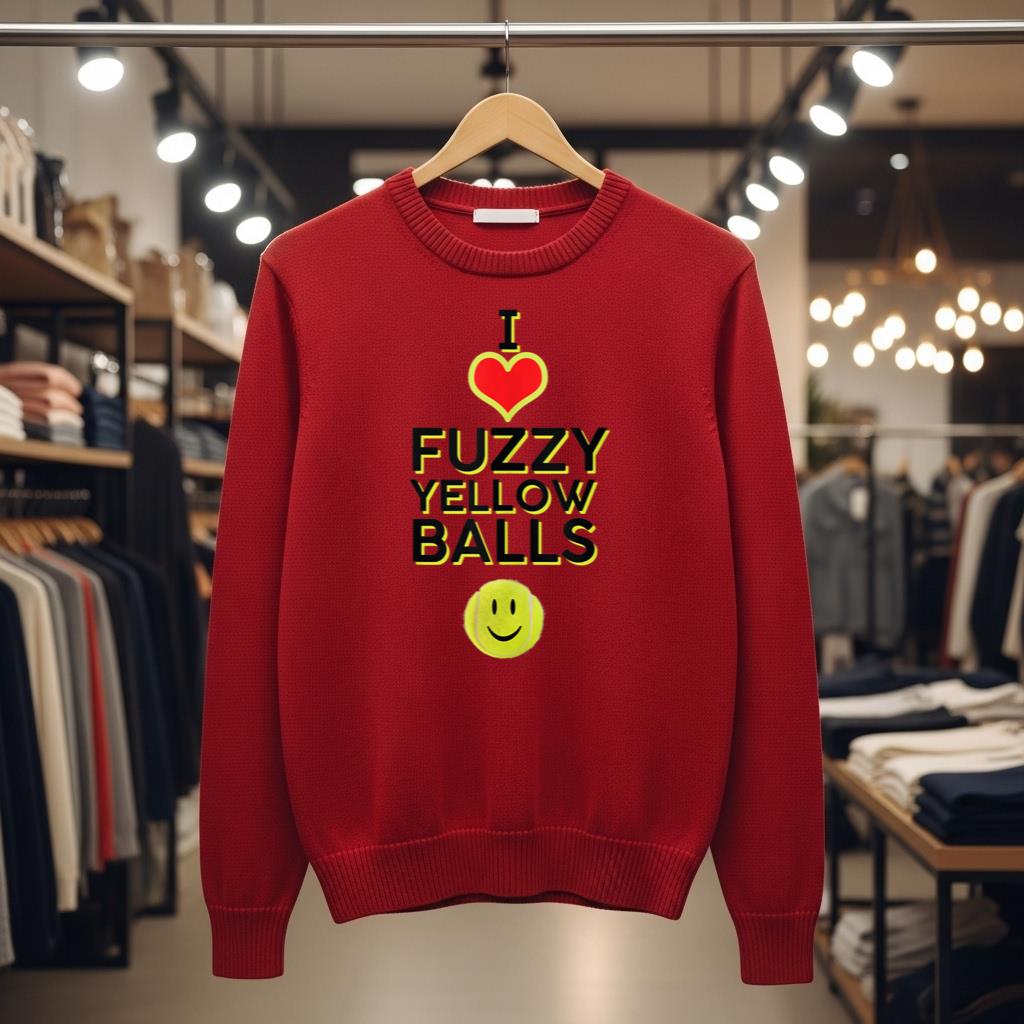 I Love Fuzzy Yellow Balls Tank Top - Image 3