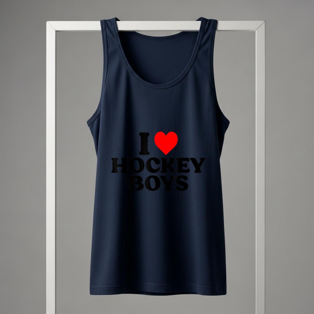 I Love Hockey Boys Heart - Image 5