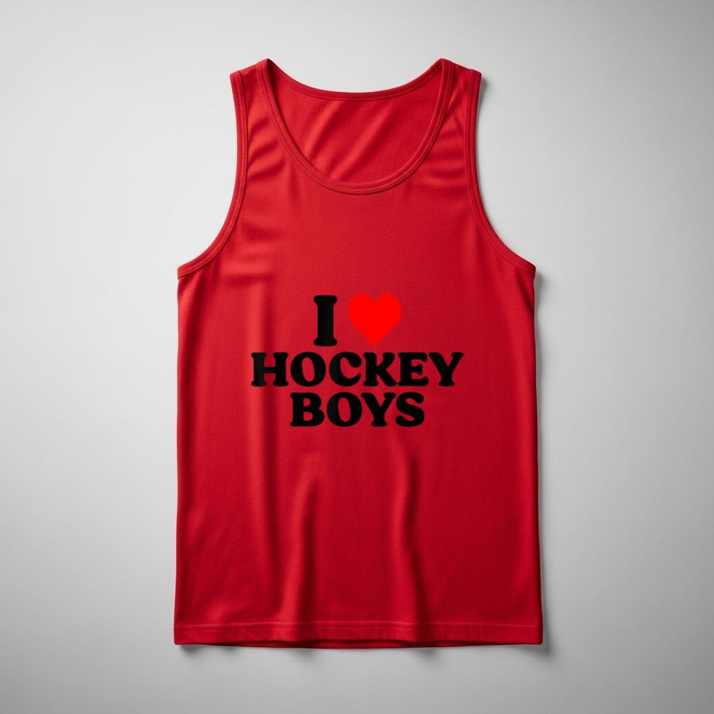I Love Hockey Boys Heart - Image 3