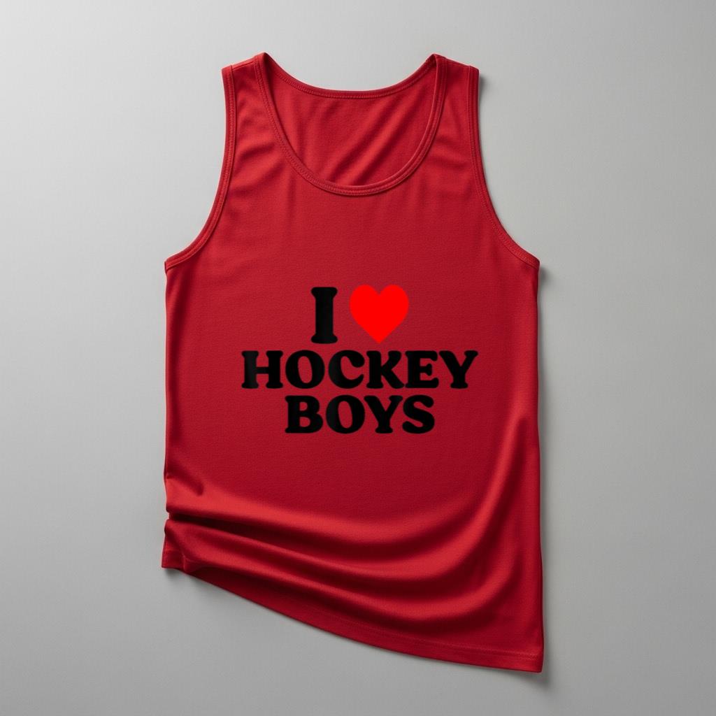 I Love Hockey Boys Heart - Image 4
