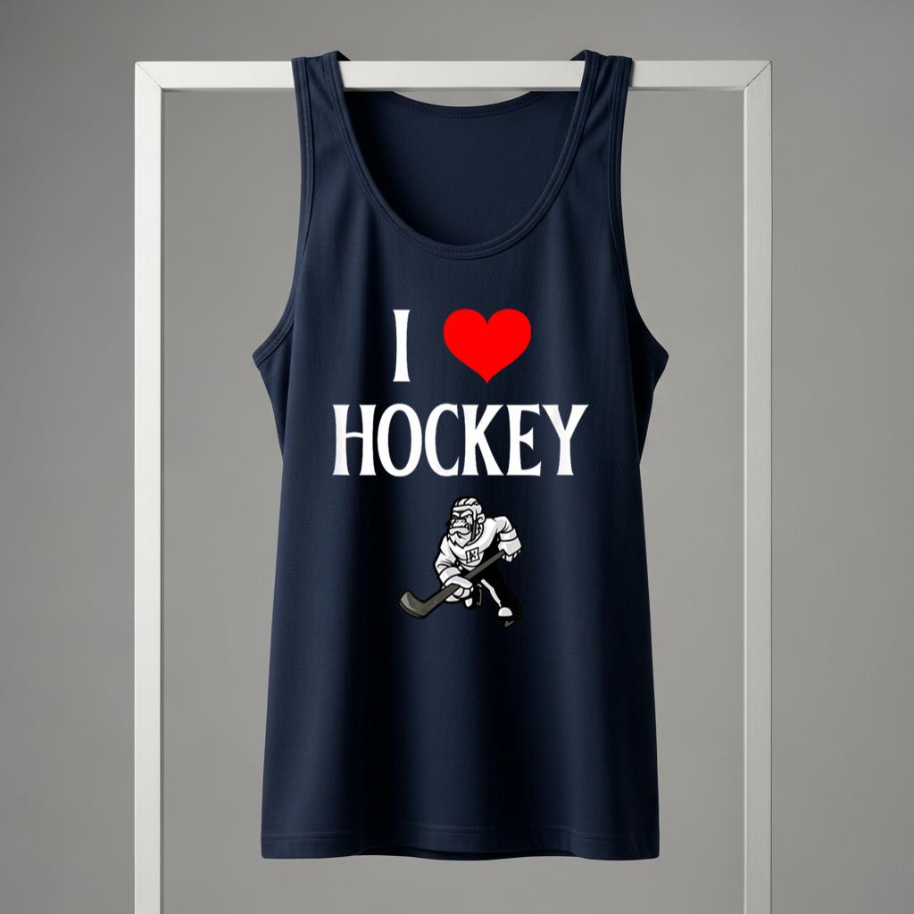 I Love Hockey I Heart Hockey Funny Ice Hockey Lover 1 - Image 5