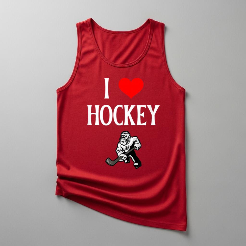 I Love Hockey I Heart Hockey Funny Ice Hockey Lover 1 - Image 4