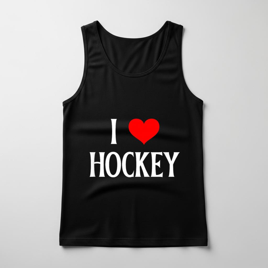 I Love Hockey I Heart Hockey Funny Ice Hockey Lover