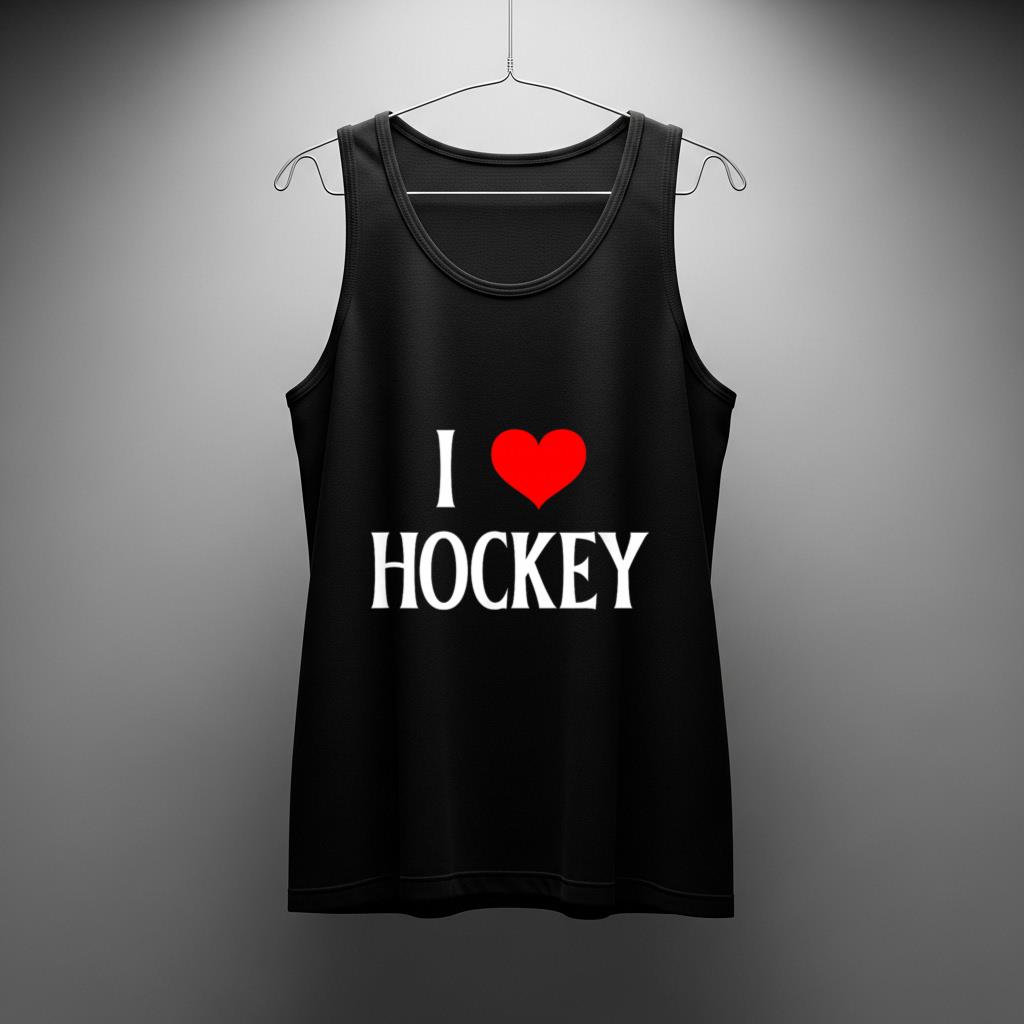 I Love Hockey I Heart Hockey Funny Ice Hockey Lover - Image 2