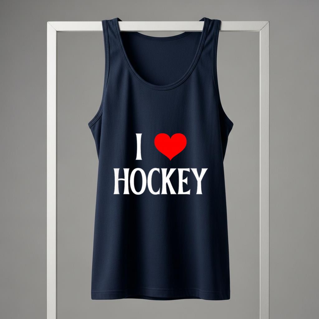 I Love Hockey I Heart Hockey Funny Ice Hockey Lover - Image 5