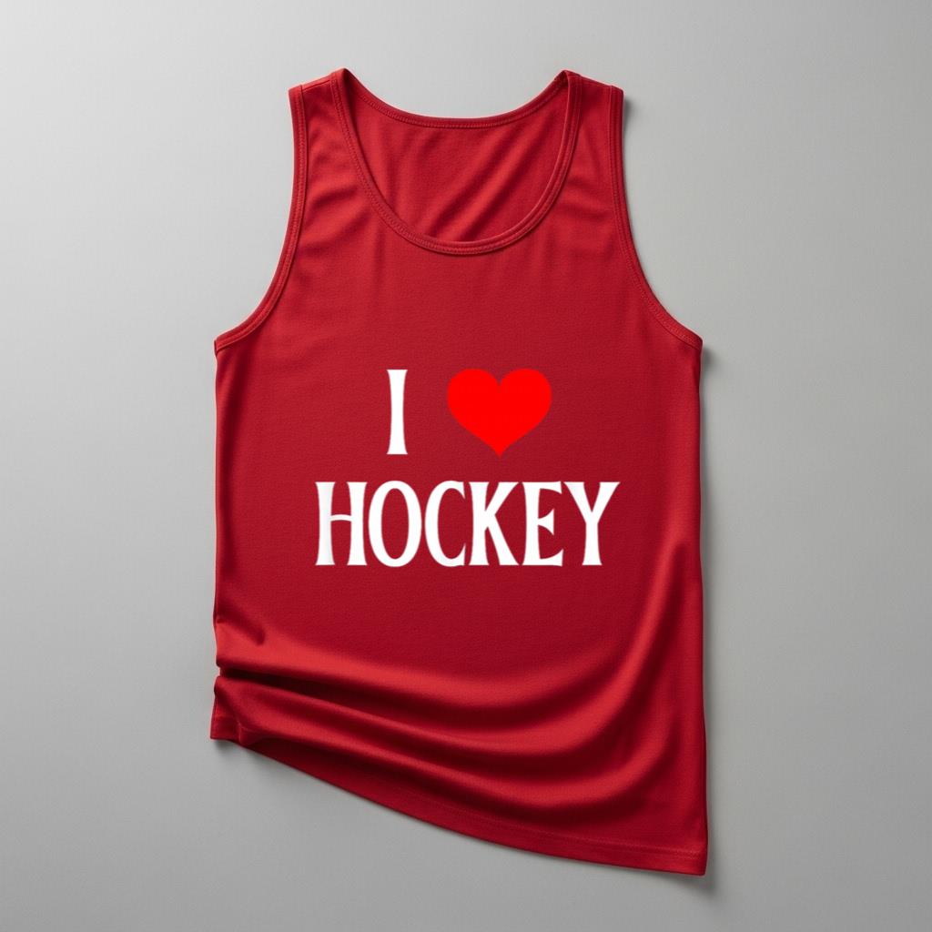 I Love Hockey I Heart Hockey Funny Ice Hockey Lover - Image 4