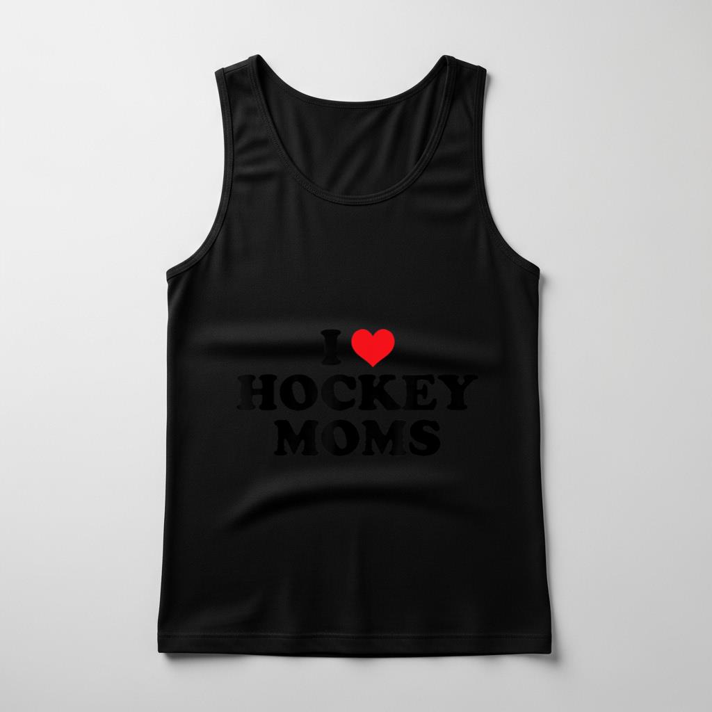 I Love Hockey Moms Funny Design 1