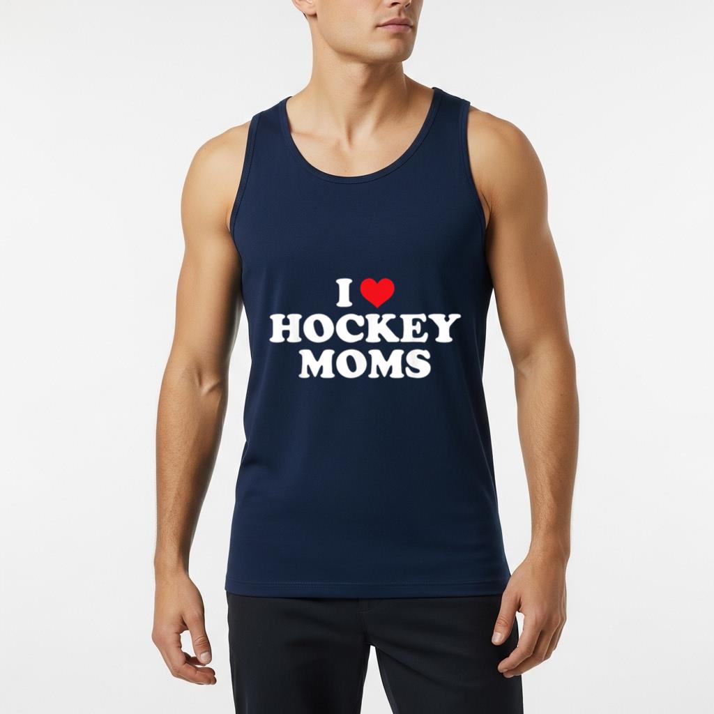 I Love Hockey Moms Funny Design - Image 6