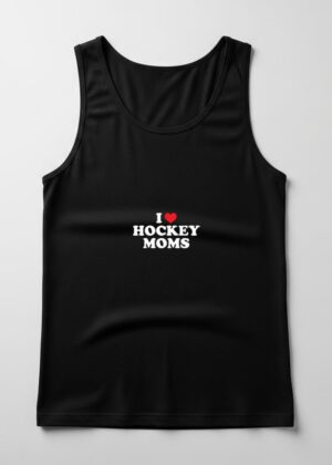 I Love Hockey Moms Funny Design Pullover Hoodie