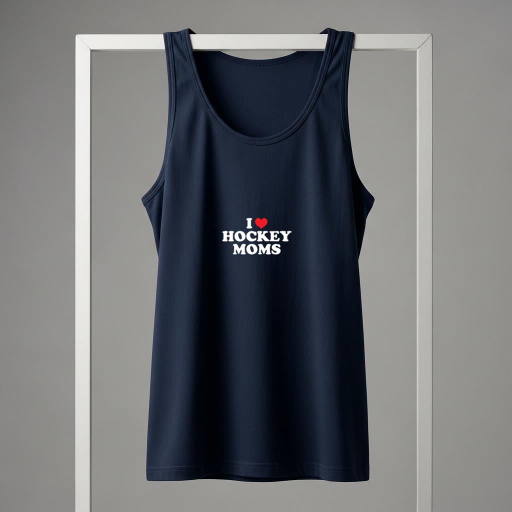 I Love Hockey Moms Funny Design Pullover Hoodie - Image 5
