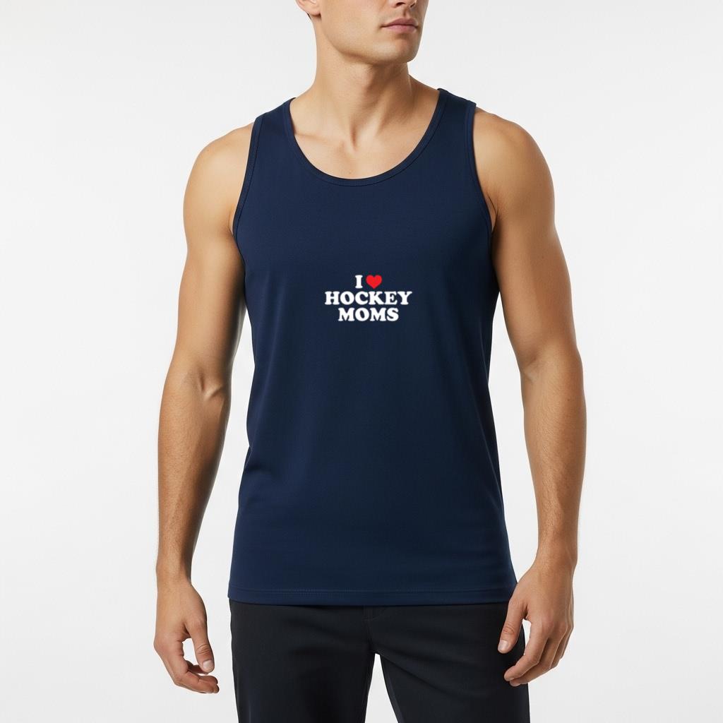 I Love Hockey Moms Funny Design Pullover Hoodie - Image 6