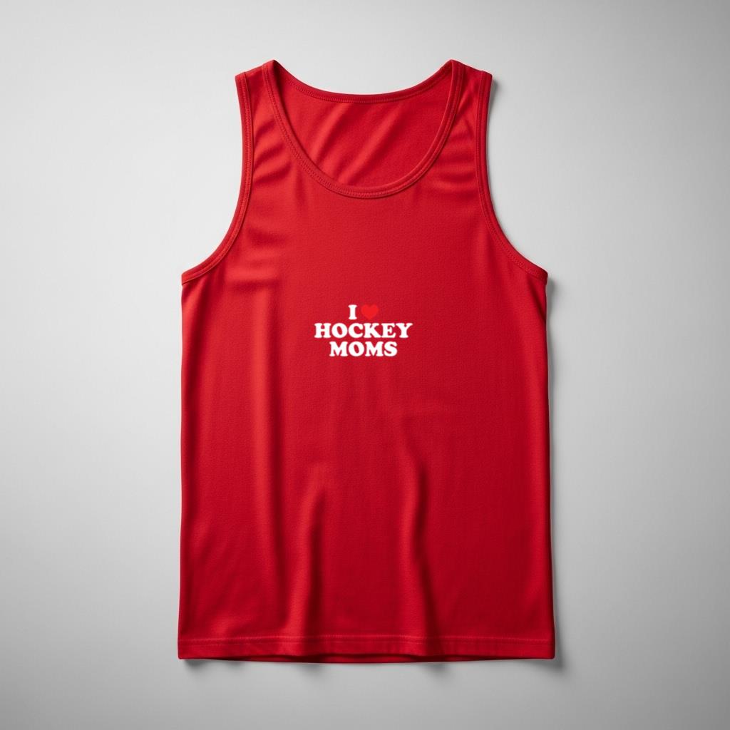 I Love Hockey Moms Funny Design Pullover Hoodie - Image 3